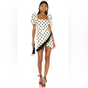 LPA Hailey Dress in Ivory and Black